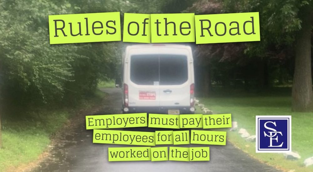 Wage and Hour law Category Archives — New Jersey Employment Lawyers